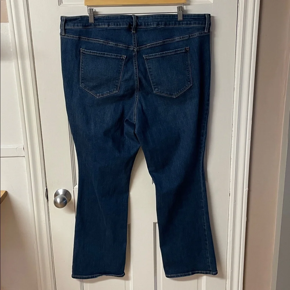 Old Navy high rise kicker boot cut blue jeans women’s size 20 - Picture 6 of 14